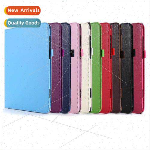 适用Samsung S4 Tablet Case T830 Bifold T820 StT810 Lychee gr