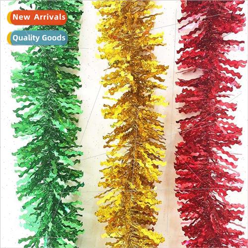 new Christmas wool pull flower ribbon 2 meters 9cm wide leaf
