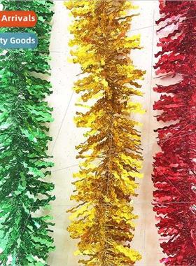 new Christmas wool pull flower ribbon 2 meters 9cm wide leaf