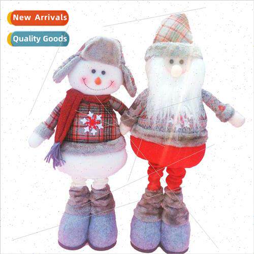 Brish Christmas telescopic old man snowman doll doll standin