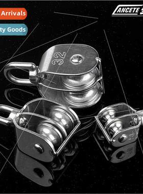304 pulley fixed pulley single double pulley wire rope cable