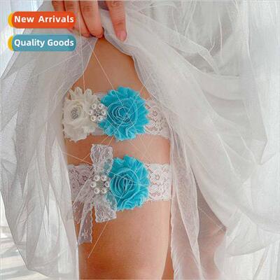 LW54 Multicolor Bridal Lace Flower Garter Sexy Erotic Garter