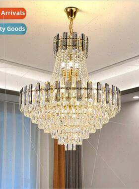 ght luxury duplex crystal chandelier hotel lobby modern simp