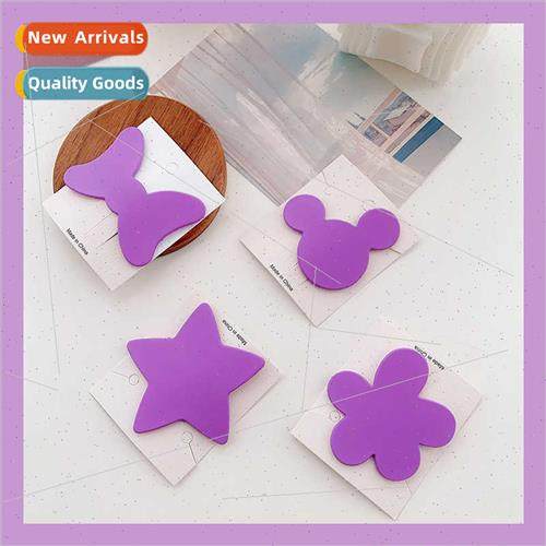 Purple cartoon pentagram cute children hair clips solid colo