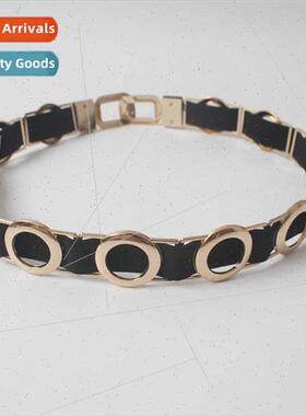 2018 Europe new elastic wide belt women decoration skirt fur