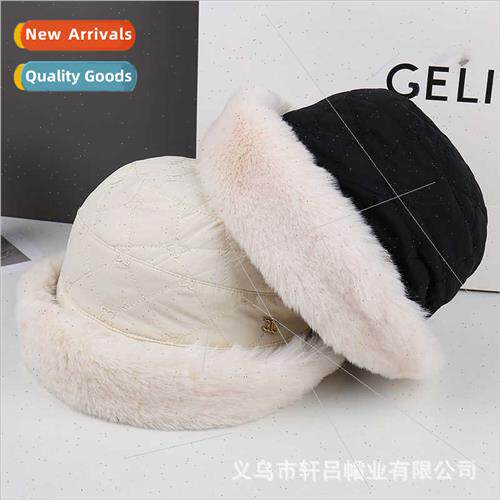 new yurt plush rolled brim pot hat winter outdoor warm thick