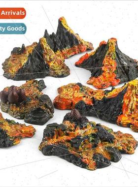 volcano eruption set model sandbox static desktop decoration
