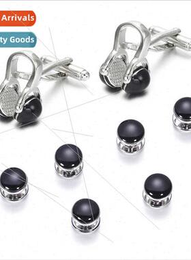 Enamel Buttons Innovative Music Headphones Doorstop Buckle B