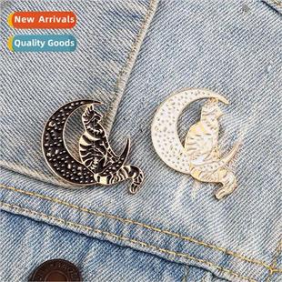 ins tide badge couple cute cartoon brooch women Creative men