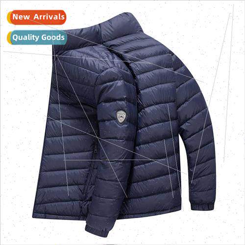 Big br  light stand-up collar down jacket 2023 winter new me
