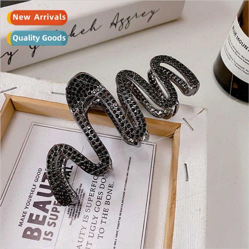 Korea irregular rhinestone grab clip senior sense female lar