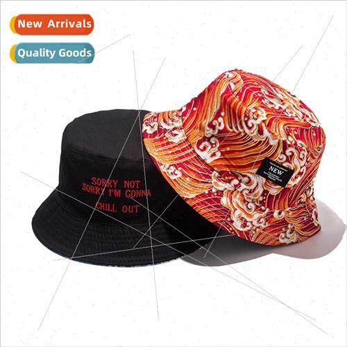 Harajuku ins double-sided waves wear fisherman hat children