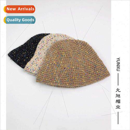 lazy wind mixed-color knted fisherman hat children autumn wi