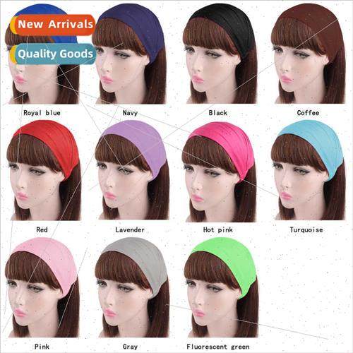 Women Cotton 3-in-1 Elastic HeadbWomen Wider Hair Bands Elas