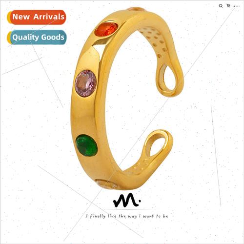 Ring female 2023 new tide does not lose color Korea ins smal