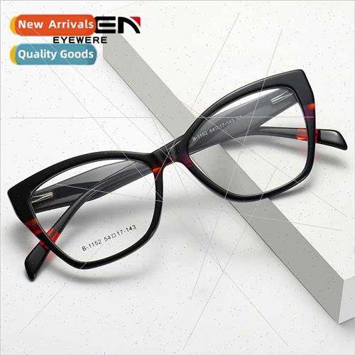 new cat eye flat glasses frame women plate Europe optical fr-封面