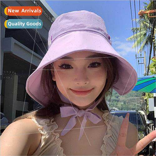 Fluttering band fisherman hat female Korean hundred matching