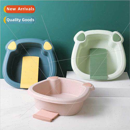 Laundry basin pull-out rubbing board large rubbing basin hou