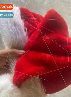 Plush Christmas Christmas Decoration Hat Plus Thickened Adul