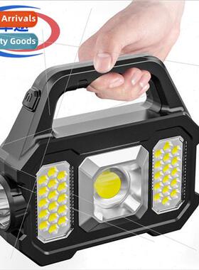Multi-function portable searchlight outdoor solar rechargeab