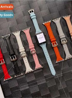 适用Apple small barbarian leather watch bapple watch8/7/SE/6