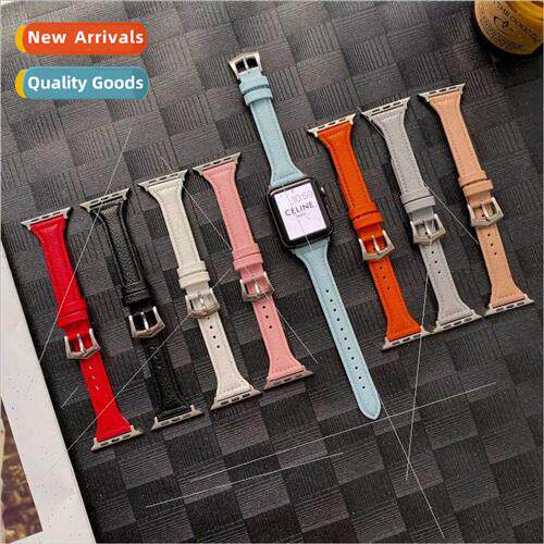适用Apple small barbarian leather watch bapple watch8/7/SE/6