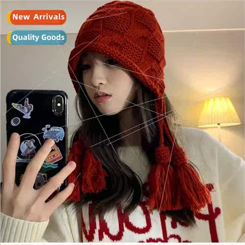 Japanese ins versatile New Year autumn winter warm handmade