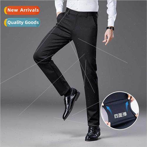 Men su pants business mal straight pants elastic su pants pa