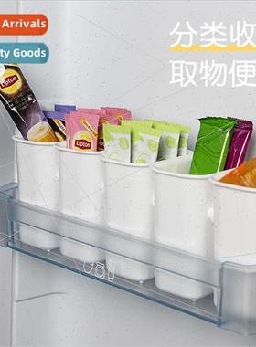 Home refrigerator food classification organizer freezer side