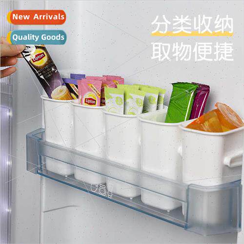 Home refrigerator food classification organizer freezer side