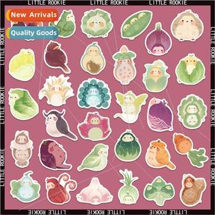 vegetable cartoon bird graffi waterprod stickers colorful