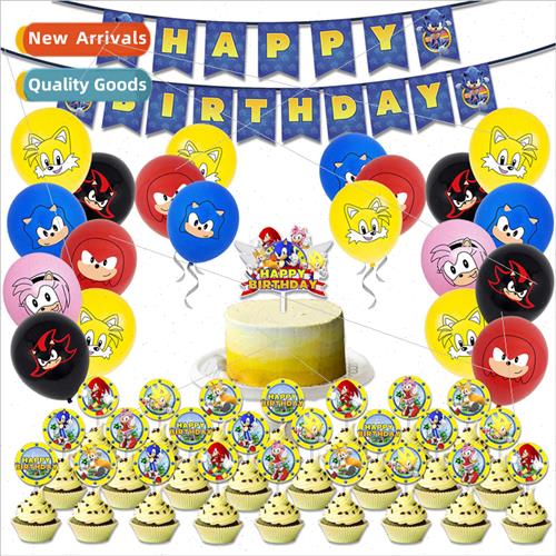 Sonic Hedgehog Party Supplies Sonic Baby Birthday Party Deco