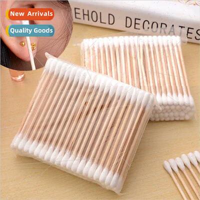 Advanced hygiene wood swabs 80pcs high  double-ended disposa