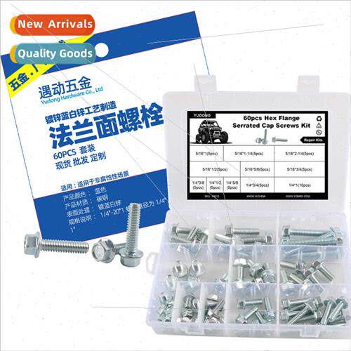 60pcs-11 sizes hexagon socket head cap screws wh gasket Flan