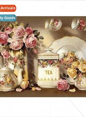 New vase diamond painting modern simple living room small fu