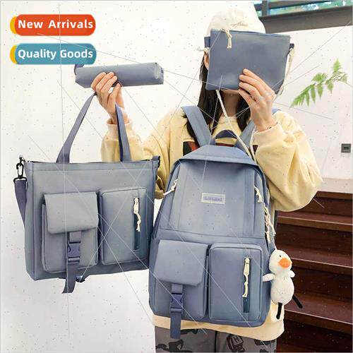 Multi sets schoolbag female Korean girls backpack Japan HK l