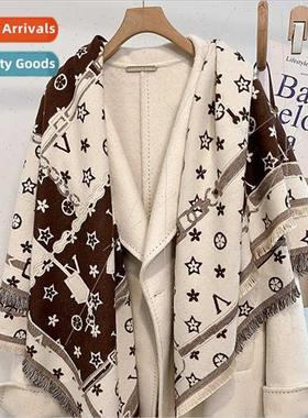 Star chain fashion fall winter warm large square scarf femal