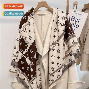 fall winter scarf chain femal square fashion large Star warm