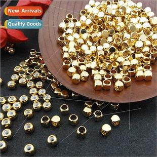 silicone plated spacer beads posion Copper square gold