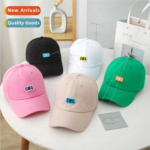 Duck tongue cap couple spring autumn new omg letters embroid