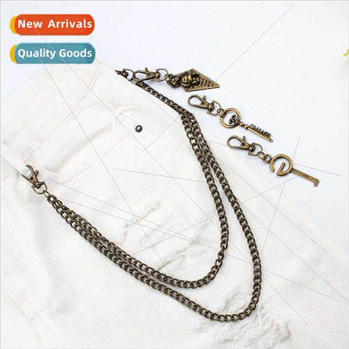 double metal pants chain type male bungee -mainsam hip-hop b
