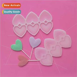 Love Drop Glue Mold DIY Chocolate Coral Cheese Lollipop sili