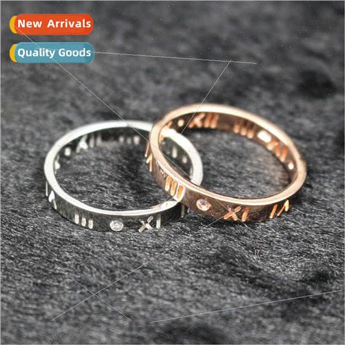 Europe popular hollow Roman numerals inlaid wh diamonds nd r