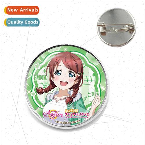 Anime Love ve lver Brooch Time Gemstone Badge Costume Access