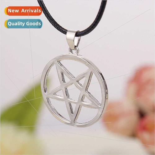 Pentagram satanic symbol necklace Europe Uned States film  a