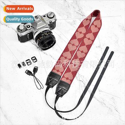 Red Peach Camera StrapPink Peach DSLR Camera StrapMicro SD C