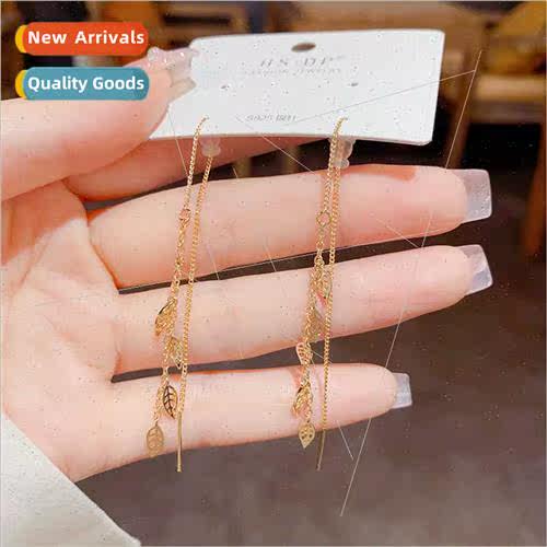 che mple Leaf Flake Earrings Korea Fashion Earrings