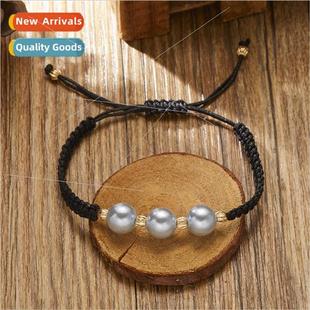 bracelet creative versatile New imation woven three pea hand