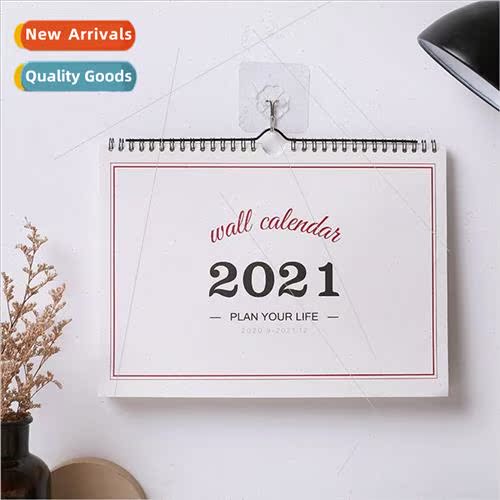 2021 mple Wall Calendar Weekly Monthly Planner Agenda Orga