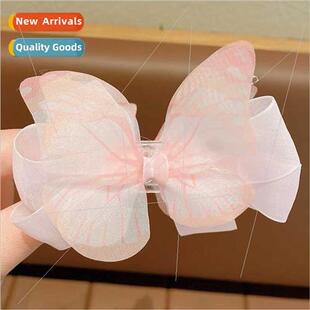 Children super fairy butterfly pills head grab clip headdres